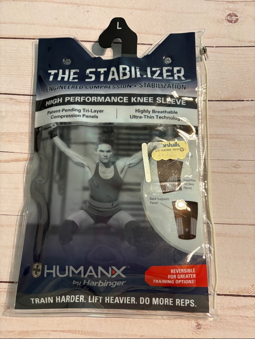 HumanX The Stabilizer High Performance Knee Sleeve - Black - L new